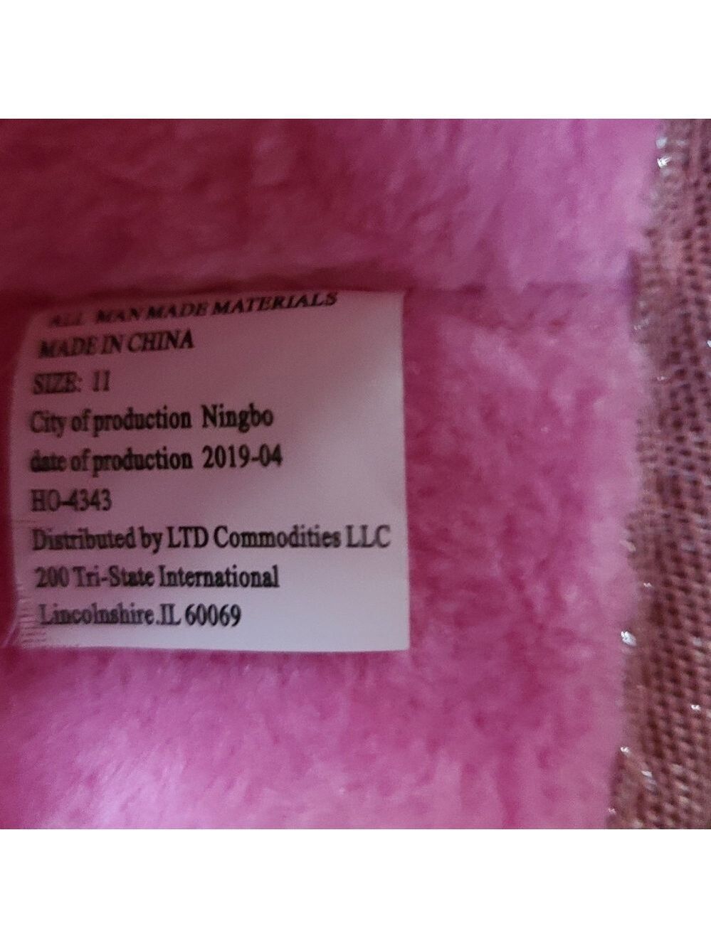 Toddler Pink Sparkle Unicorn Slippers/Boots (Indoors) S - Picture 5 of 5